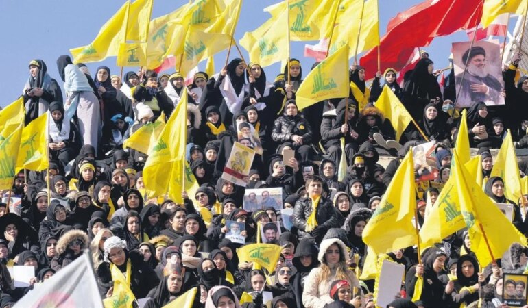 Beyrut’ta On Binlerce Kişi Hizbullah’ı Uğurladı