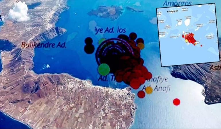 Santorini’deki Depremler: 900’ü Aşan Aktivite!