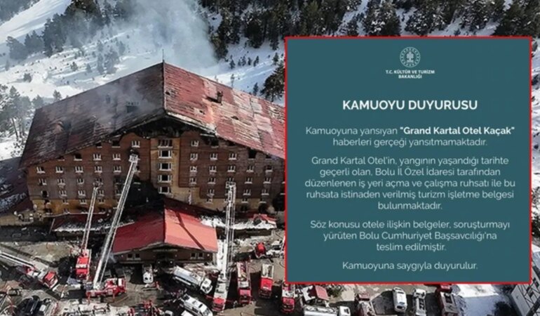 Bolu’daki Otel Faciasında Belgeler Savcılığa İletildi