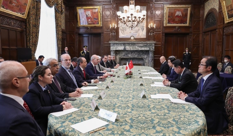 TBMM Başkanı Kurtulmuş, Sekiguchi ile görüştü
