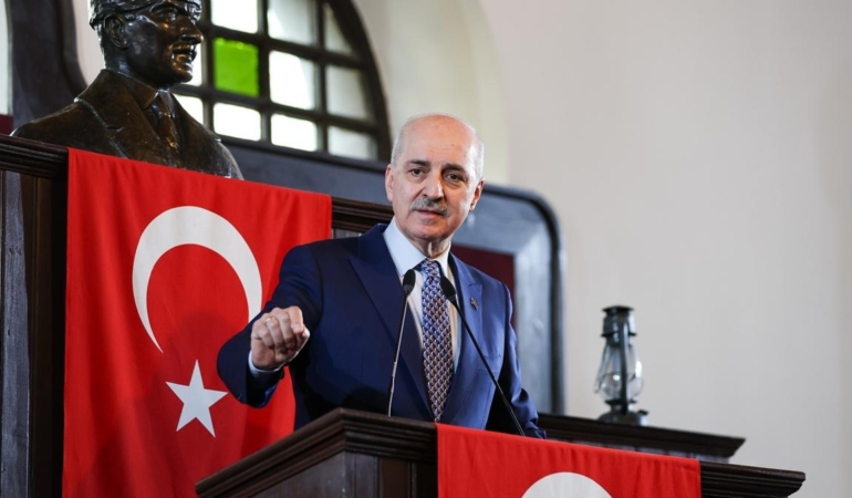 TBMM Başkanı Kurtulmuş'tan Trump'a tepki: Gazze, sizin şirketlerinize satılık kupon bir arazi değildir