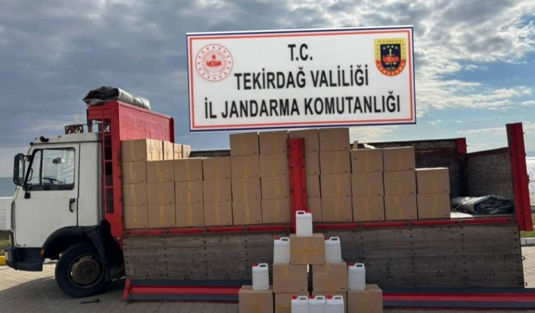 Çorlu’da Kamyondan 5 Ton Etil Alkol Çıktı!