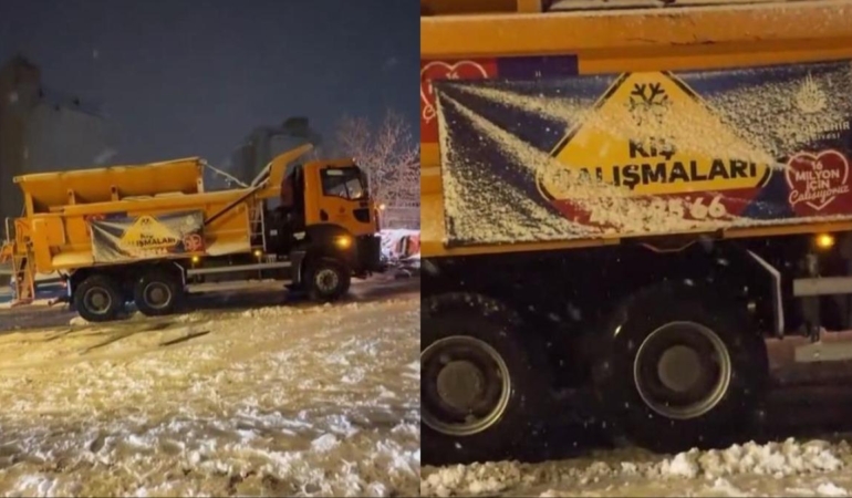 Maltepe’de Kar Yağışı, Trafiği Olumsuz Etkiledi!