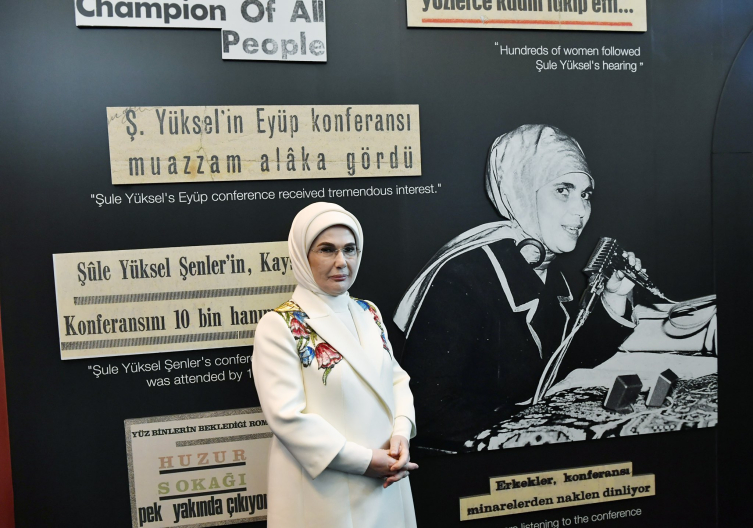 Emine Erdoğan, BM'de "Yankılar" sergisini açtı