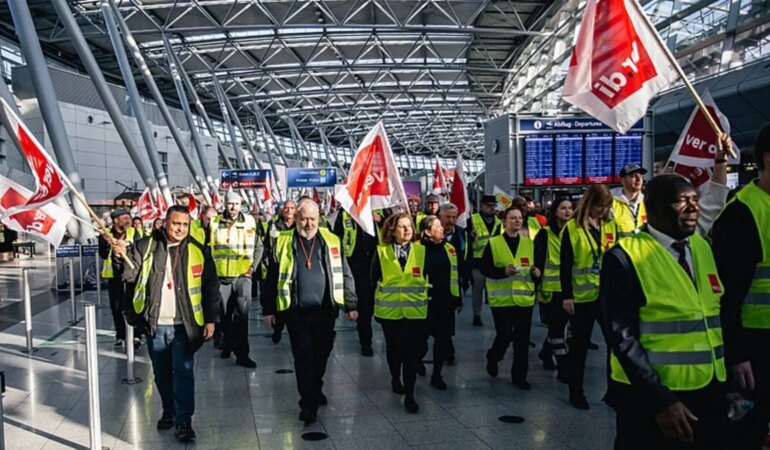 Almanya’da Grev Sona Erdi, Sendikadan Zam Talebi!