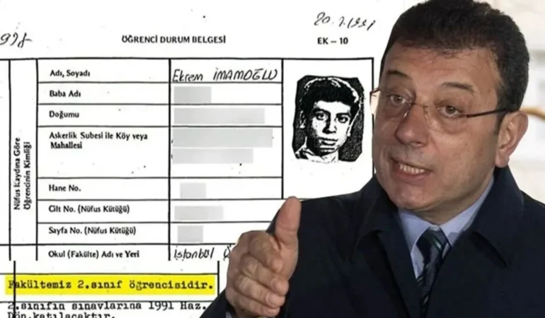 İmamoğlu’nun Diplomasında Usulsüzlük Soruşturması!