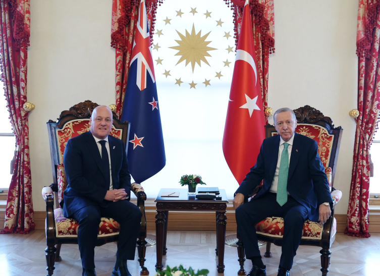 Cumhurbaşkanı Erdoğan, Yeni Zelanda Başbakanı Luxon ile bir araya geldi