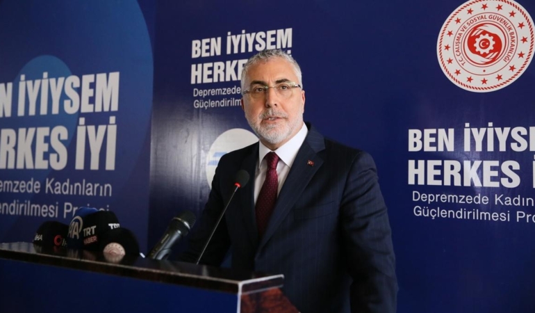 Bakan Işıkhan’dan Depremzede Kadınlara Destek!