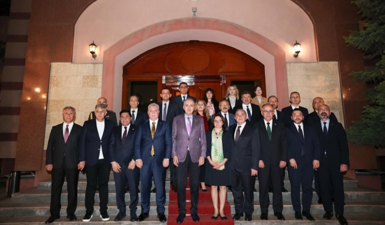 Kurtulmuş’tan Kırgızistan’da Büyükelçilik Ziyareti