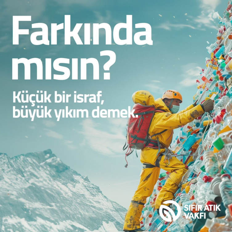 Atıkların zararlarına "Farkında mısın?" kampanyasıyla dikkat çekiliyor