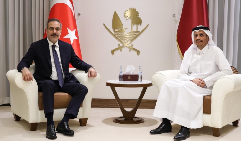 Fidan ve Al Sani’den Gazze için kritik görüşme!