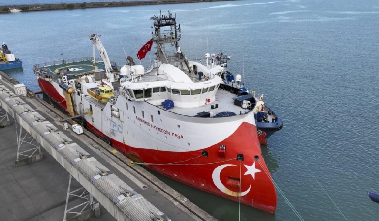 Barbaros Hayreddin Paşa Gemisi Trabzon’da Bakımda
