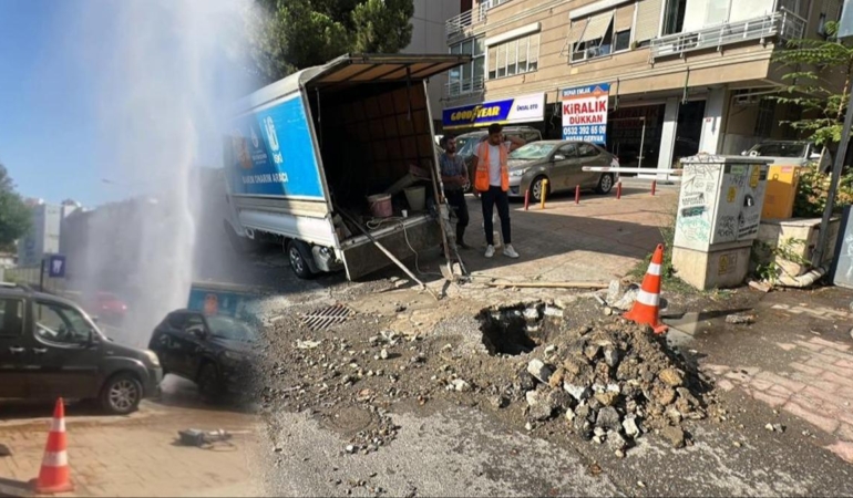Kadıköy’de Su Hattı Patladı, Panic Anı Yaşandı!