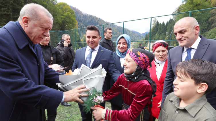Cumhurbaşkanı Erdoğan Rize'de