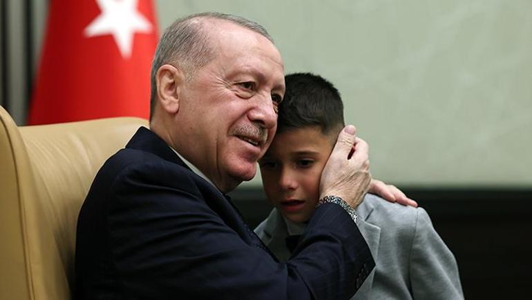Cumhurbaşkanı Erdoğan, 23 Nisanda çocuklarla bir araya geldi
