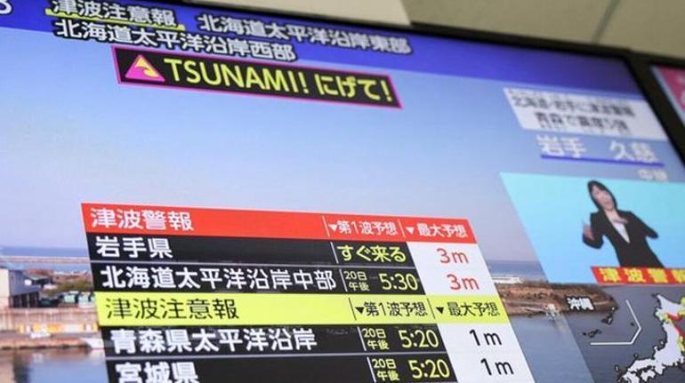 Son dakika...Japonyada 7.5 büyüklüğünde deprem Tsunami uyarısı yapıldı