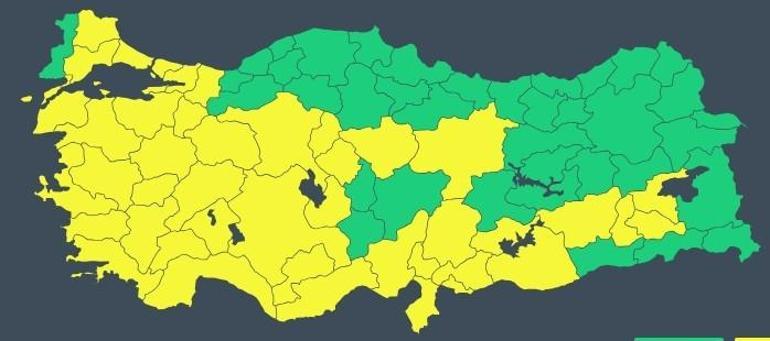 Son dakika: Meteoroloji hava durumu raporunda 43 il için sarı kodlu uyarı İstanbulda fırtına alarmı
