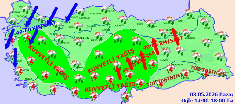 Son dakika: Meteoroloji hava durumu raporunda 43 il için sarı kodlu uyarı İstanbulda fırtına alarmı