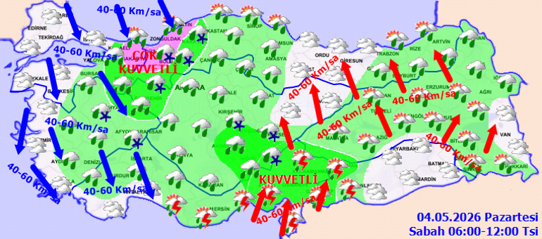 Mayıs ayında kış havası.... Meteorolojiden 23 il için sarı kodlu alarm geldi