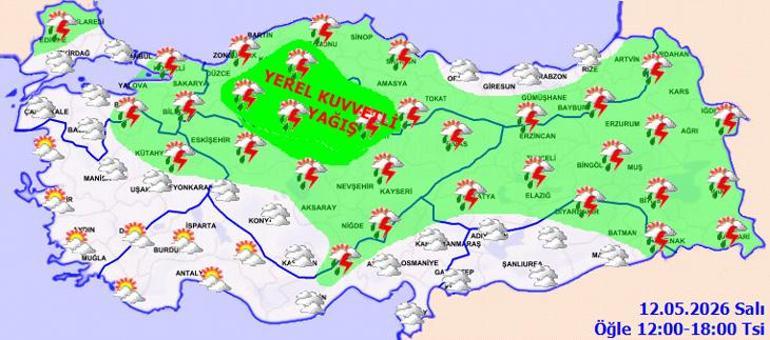Yaz geliyor derken sağanak yağış uyarısı geldi Meteoroloji uyardı: İstanbul dahil 12 ilde etkili olacak