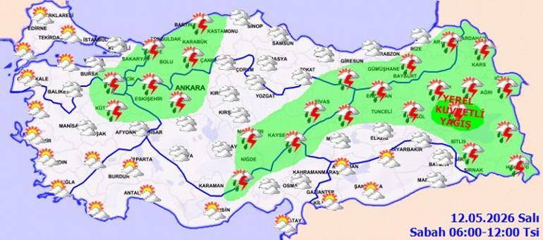 Yaz geliyor derken sağanak yağış uyarısı geldi Meteoroloji uyardı: İstanbul dahil 12 ilde etkili olacak