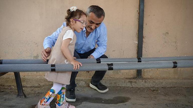 Baba ben de koşacağım diyen kızı için yaptı Minik Linanın umut yolu