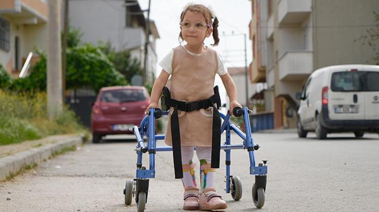 Baba ben de koşacağım diyen kızı için yaptı Minik Linanın umut yolu