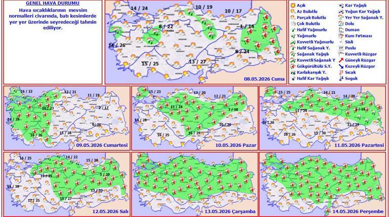 Son dakika… Meteoroloji’den hafta sonu için flaş uyarı Sağanak geri geliyor