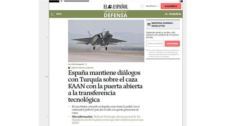 İspanyol basını savunmada sessiz hamleyi yazdı Türkiye ile kritik temas: F-35e mesafe, KAANa kapı açtı